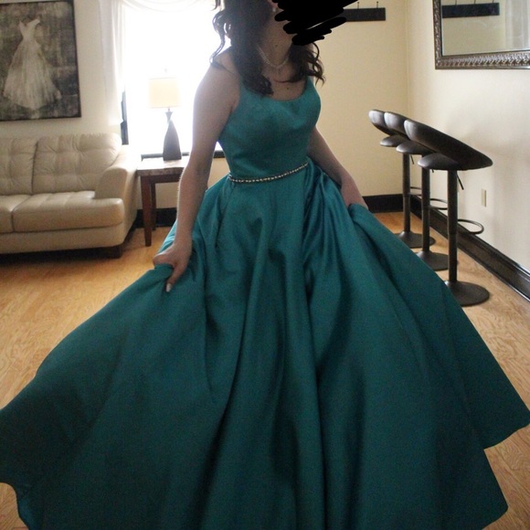Blue Prom Dress - Picture 3 of 4